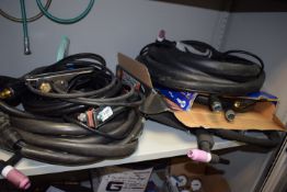 *Three Tig Welding Torches and Earth Cables