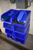 *Eight Large Blue Storage Tubs