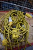 *Three 16a 110v Extension Leads