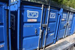 *Steel Storage/Welfare Unit ~190x200cm x 190cm high, to Include Medium Duty Racking and Storage Bins