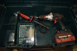 *Metabo SDS18LTXBL1 Cordless Drill with Keyless Chuck, Carry Case, and Battery