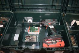 *Metabo SSW18LTX ½” Drive Impact Gun with Battery and Carry Case