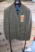 Nick Mickleson Green & Grey Single Breasted Jacket Size: 42R