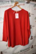 *Luvvey Red Crewneck Long Sleeve Jumper (one size)