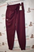 *Under Armour Burgundy Joggers Size: S
