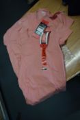 *3x Women’s Salmon Short Sleeve Crewneck Tops Size: M