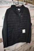 *Jack Wills Black Quilted Jacket Size: XXL