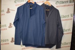 *2x Mondetta Men’s Active Half Zip Top Size: M (1x blue, 1x grey)