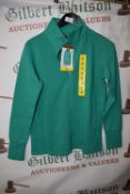 *Mondetta Women’s Green Active Ribbed Full Zip Top Size: S
