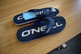 *O’Neill Navy Blue Flip-Flops Size: 12