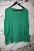 *Hilary Radley Green V-Neck Sweater Size: L