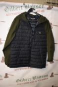 *Jack Wills Black & Olive Padded Jacket