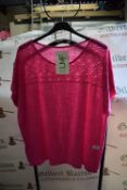 *Love My Fashion Cerise Linen Overshirt