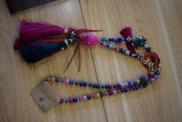 *Long Line Necklace in Multi