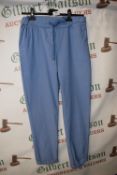*Luvvey Blue Drawstring Turn Up Trousers (one size)
