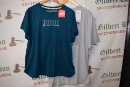 *2x Puma Tees Size: XL (1x blue, 1x grey)