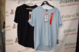 *2x Hilray Radley Overshirts Size: M (1x blue, 1x black)