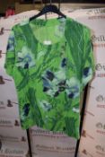 *Blue & Green Print Overshirt with Button Detail