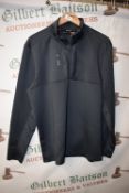 *Spyder Active Black Quarter Zip Jacket Size: L