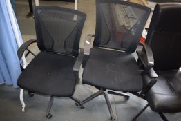 *Two Black Office Chairs