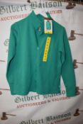 *Mondetta Women’s Green Active Ribbed Full Zip Top Size: S