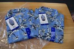 *2x Jachs Hawaiian Shirt Size: L
