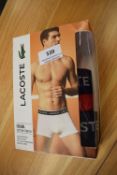 *Lacoste Boxers 2pk Size: L