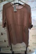 *New Collection Mink 100% Linen Short Sleeve Dress with Pockets