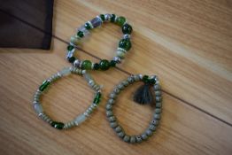 *Three Bracelets in Green