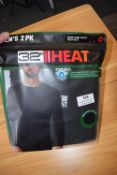 *32 Degrees Heat Crewneck Long Sleeve T-Shirts 2pk Size: M