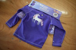 Skinz Kid’s 3pc Swimwear Set Size: 3T