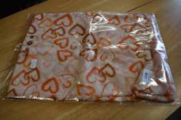 *Orange Scarf with Heart Motif
