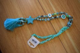 *Long Line Necklace in Turquoise