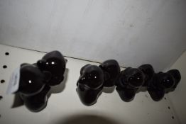 *Two Sets of Red & Black Novelty Salt & Pepper Pots