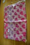 *Pink Scarf with Pink & Purple Hearts