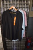 *3x Hilary Radley Summer Shirts Size: XXL (1x black, 1x blue, 1x pink)
