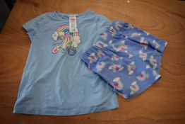 Saint Eve 2pc Unicorn Pyjama Set Size: S 7-8 years