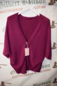 *Luvvey Purple Short Sleeve Cardigan (one size)