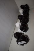 *Set of Four Black & White Novelty Salt & Pepper Pots