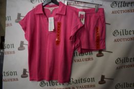 *Weatherproof Pink Short Leisure Suite Size: M
