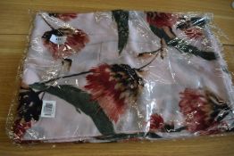 *Pink Scarf with Pink Flower Motif