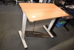 *Lightwood Effect Adjustable Computer Table