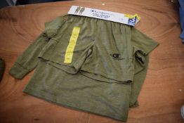 Champion Kid’s 3pc Olive Green Shorts & Top Set Size: S 7-8 years
