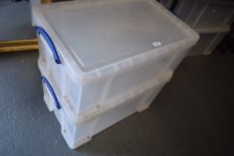 *Two Large Storage Boxes