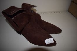 *Brown Suede Effect Ankle Boots Size: 38