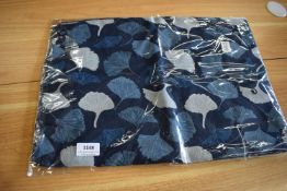 *Dark Blue Scarf with Blue & Light Blue Print