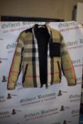 Burberry Style Jacket Size: (~M-L)