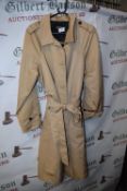 *Scotch & Soda Waterproof Lined Beige Mac Size: XL
