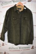 *Jachs Green Corduroy Shacket Size: XL