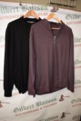 *Haywood Button Top Polo, and a Kirkland Plum Zip Top Sweater